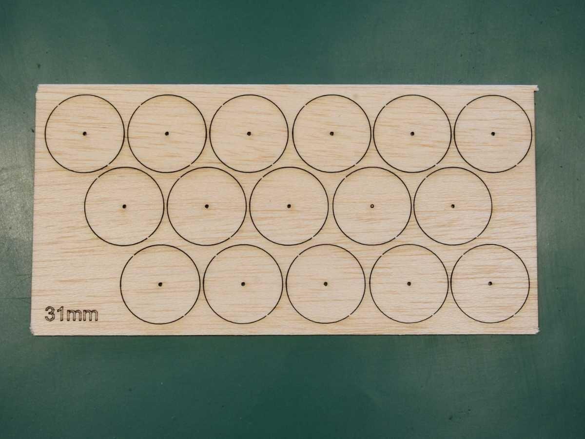 31mm Balsa Wheel Blanks