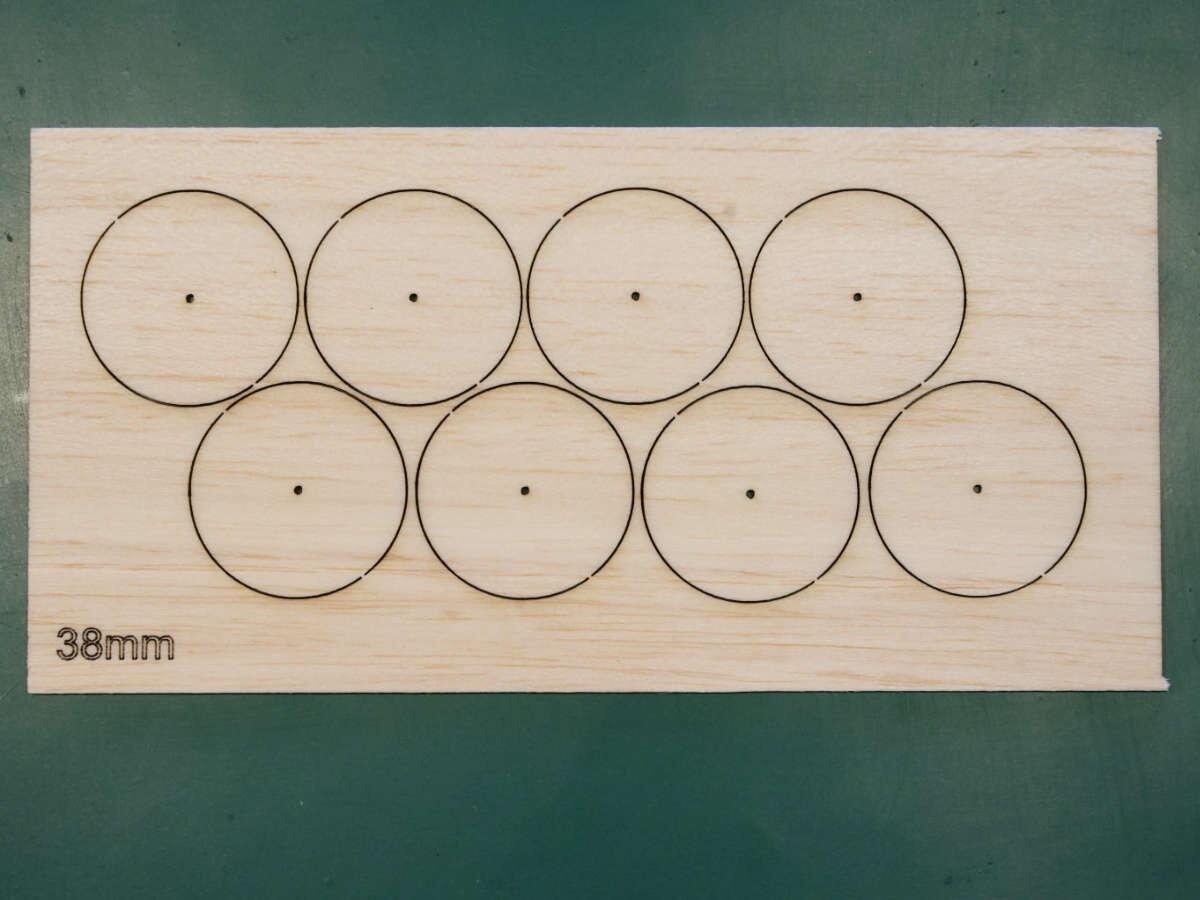 38mm Balsa Wheel Blanks