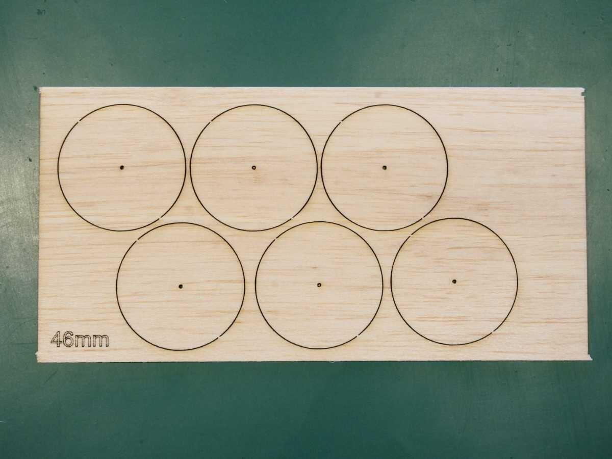 46mm Balsa Wheel Blanks