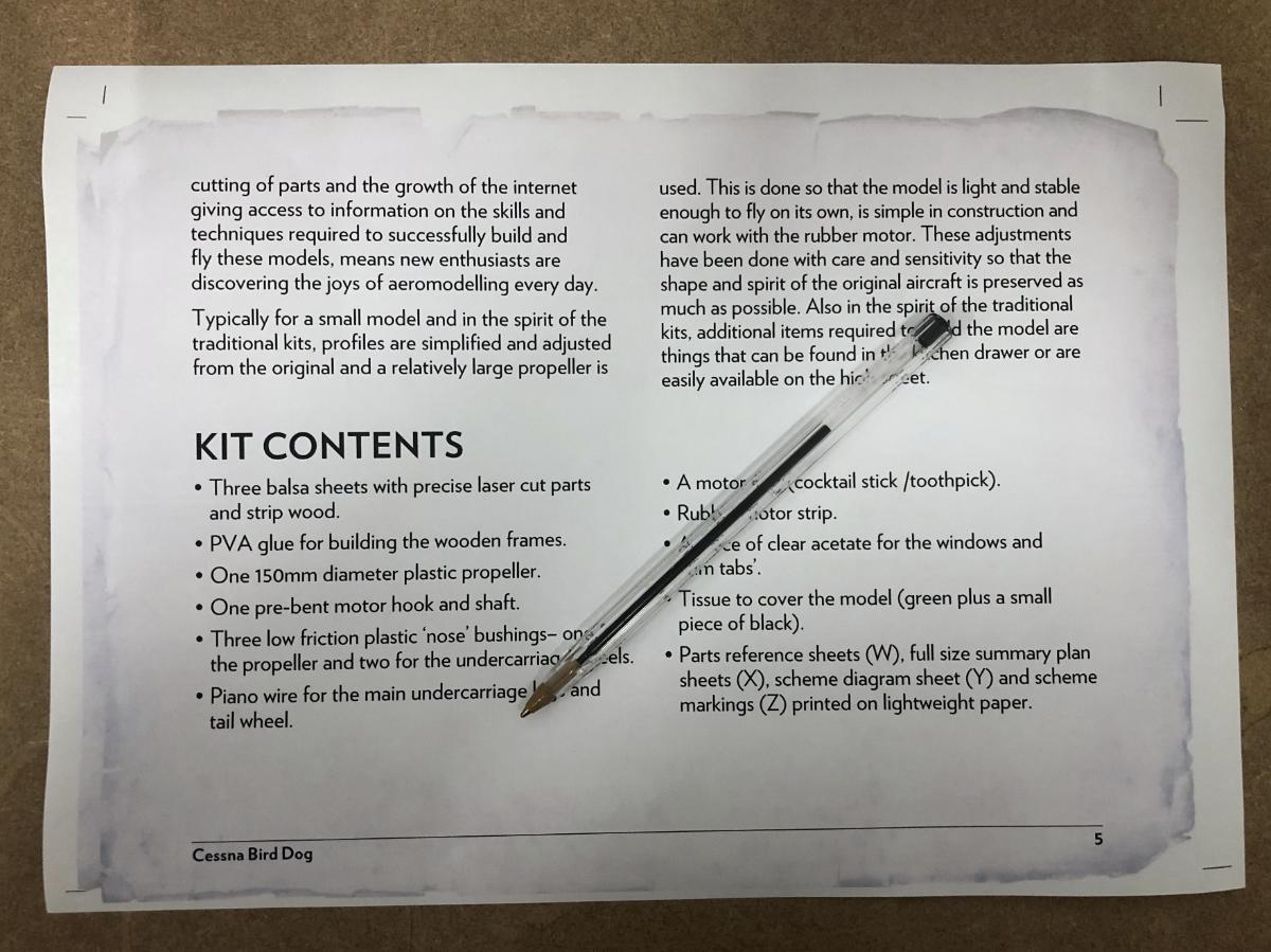 Large Print Instruction Booklet for F4U Corsair