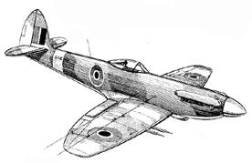 Veron Spitfire Mk22 - 27.5'' Replica Balsa Kit