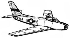 Veron F-86 Sabre - 18'' Replica Balsa Kit