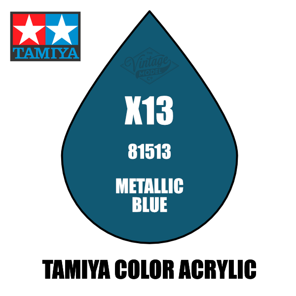 Tamiya Mini X-13 Metallic Gloss Blue 10ml Acrylic Paint