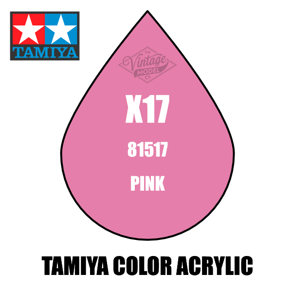Tamiya Mini X-17 Gloss Pink 10ml Acrylic Paint