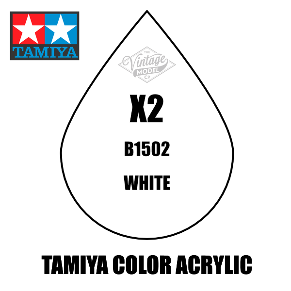 Tamiya Mini X-02 Gloss White 10ml Acrylic Paint