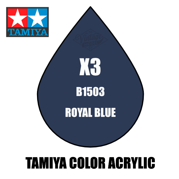 Tamiya Mini X-03 Gloss Royal Blue 10ml Acrylic Paint