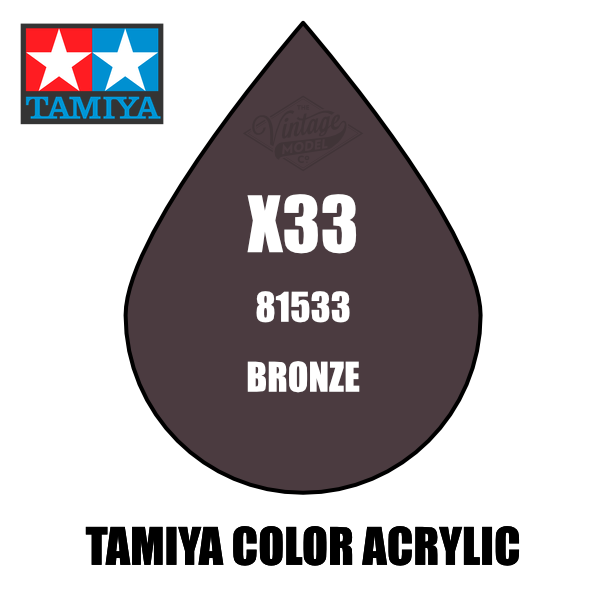 Tamiya Mini X-33 Metallic Gloss Bronze 10ml Acrylic Paint