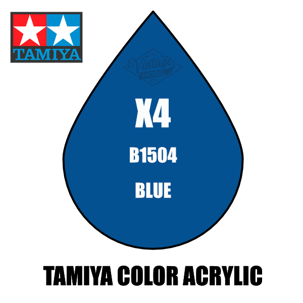 Tamiya Mini X-04 Gloss Blue 10ml Acrylic Paint