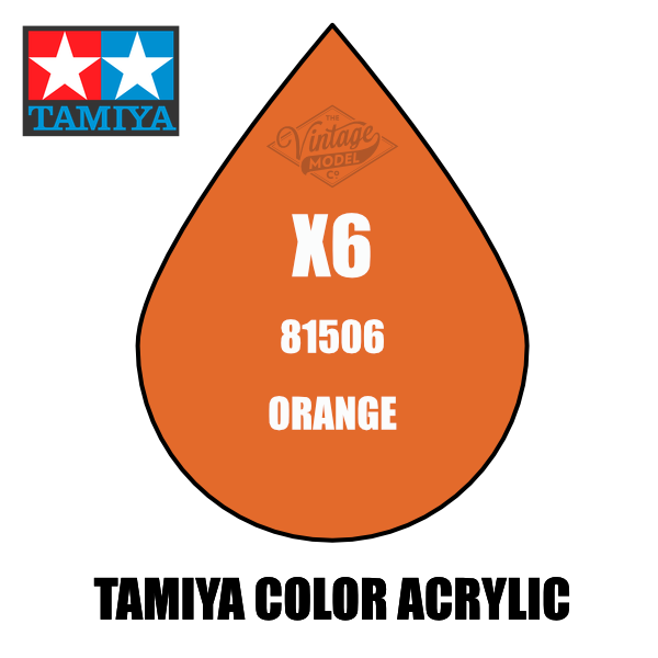 Tamiya Mini X-06 Gloss Orange 10ml Acrylic Paint