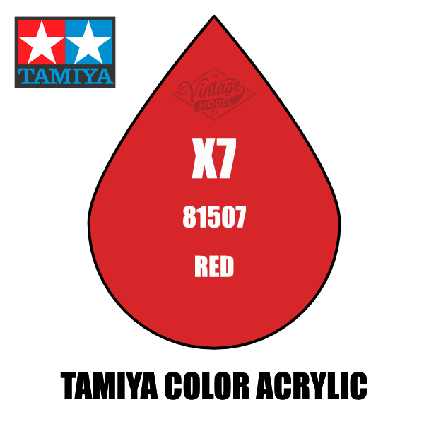 Tamiya Mini X-07 Gloss Red 10ml Acrylic Paint