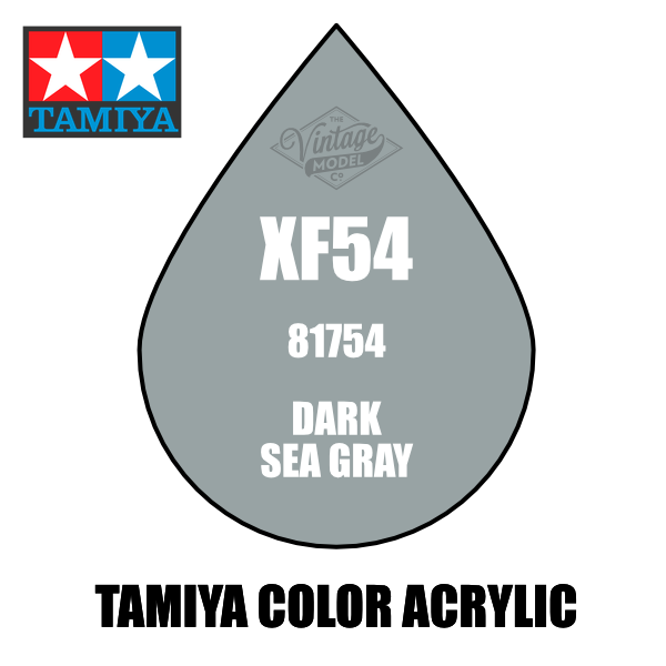 Tamiya Mini XF-54 Flat Dark Sea Grey 10ml Acrylic Paint
