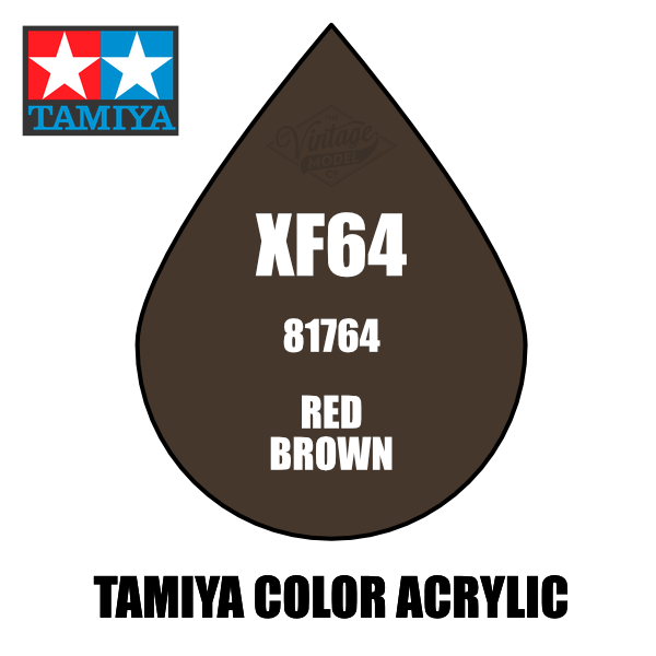 Tamiya Mini XF-64 Flat Red Brown 10ml Acrylic Paint