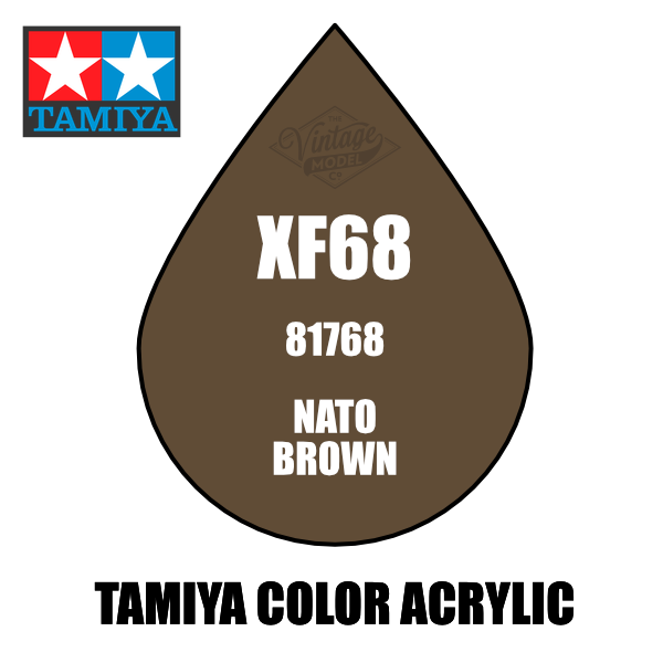 Tamiya Mini XF-68 Flat NATO Brown 10ml Acrylic Paint