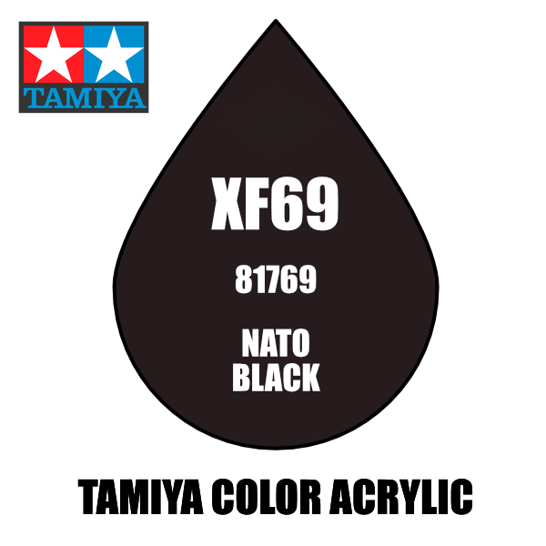 Tamiya Mini XF-69 Flat NATO Black 10ml Acrylic Paint