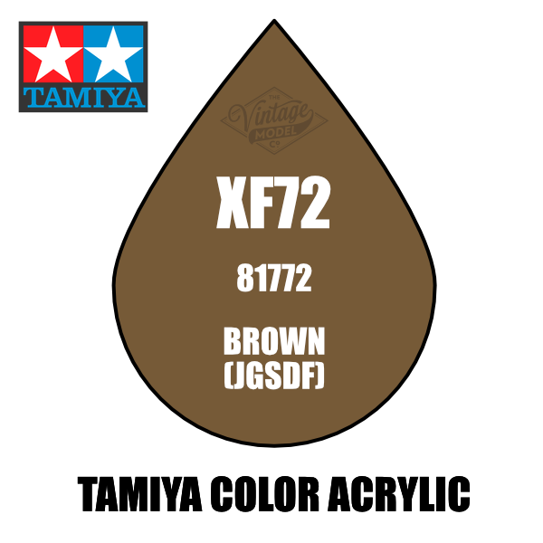 Tamiya Mini XF-72 Flat Brown (JGSDF) 10ml Acrylic Paint