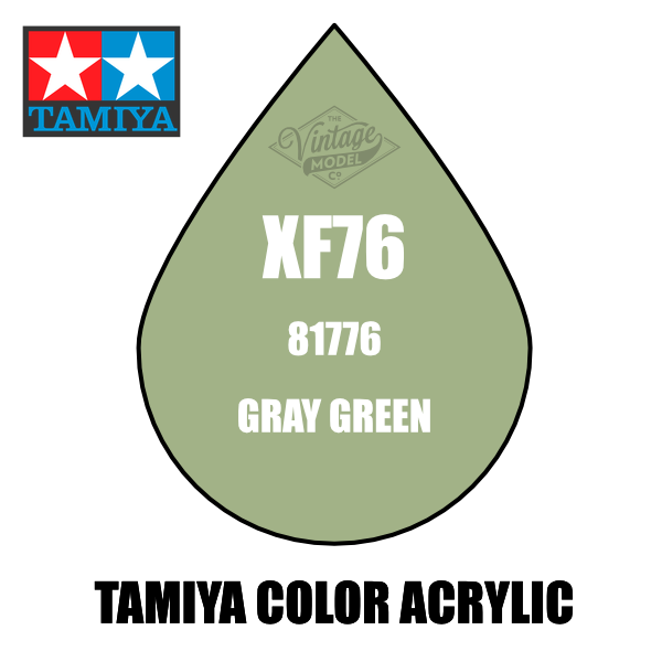Tamiya Mini XF-76 Flat Grey Green (IGN) 10ml Acrylic Paint