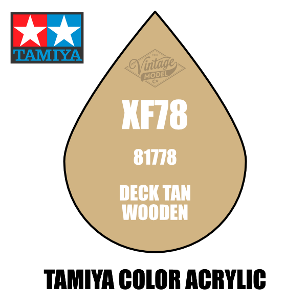 Tamiya Mini XF-78 Flat Wooden Deck Tan 10ml Acrylic Paint