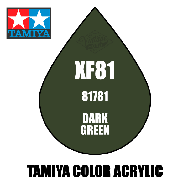 Tamiya Mini XF-81 Flat RAF Dark Green 10ml Acrylic Paint