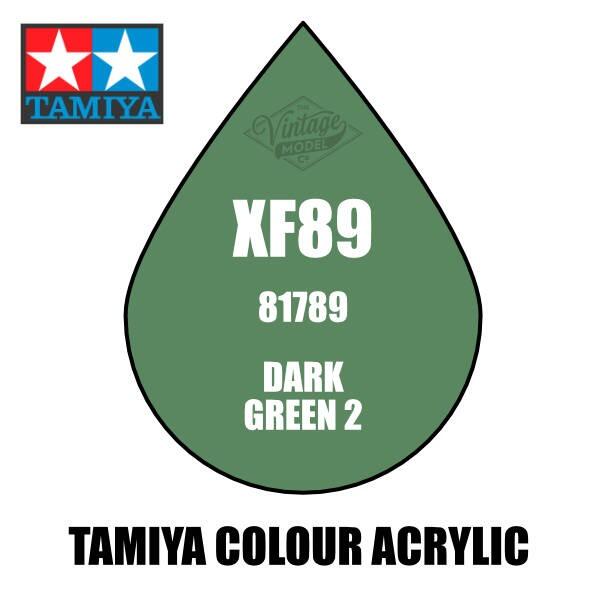 Tamiya Mini XF-89 Dark Green 2 10ml Acrylic Paint