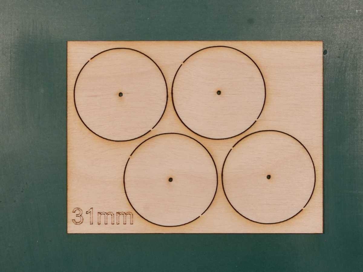 31mm Plywood Wheel Blanks