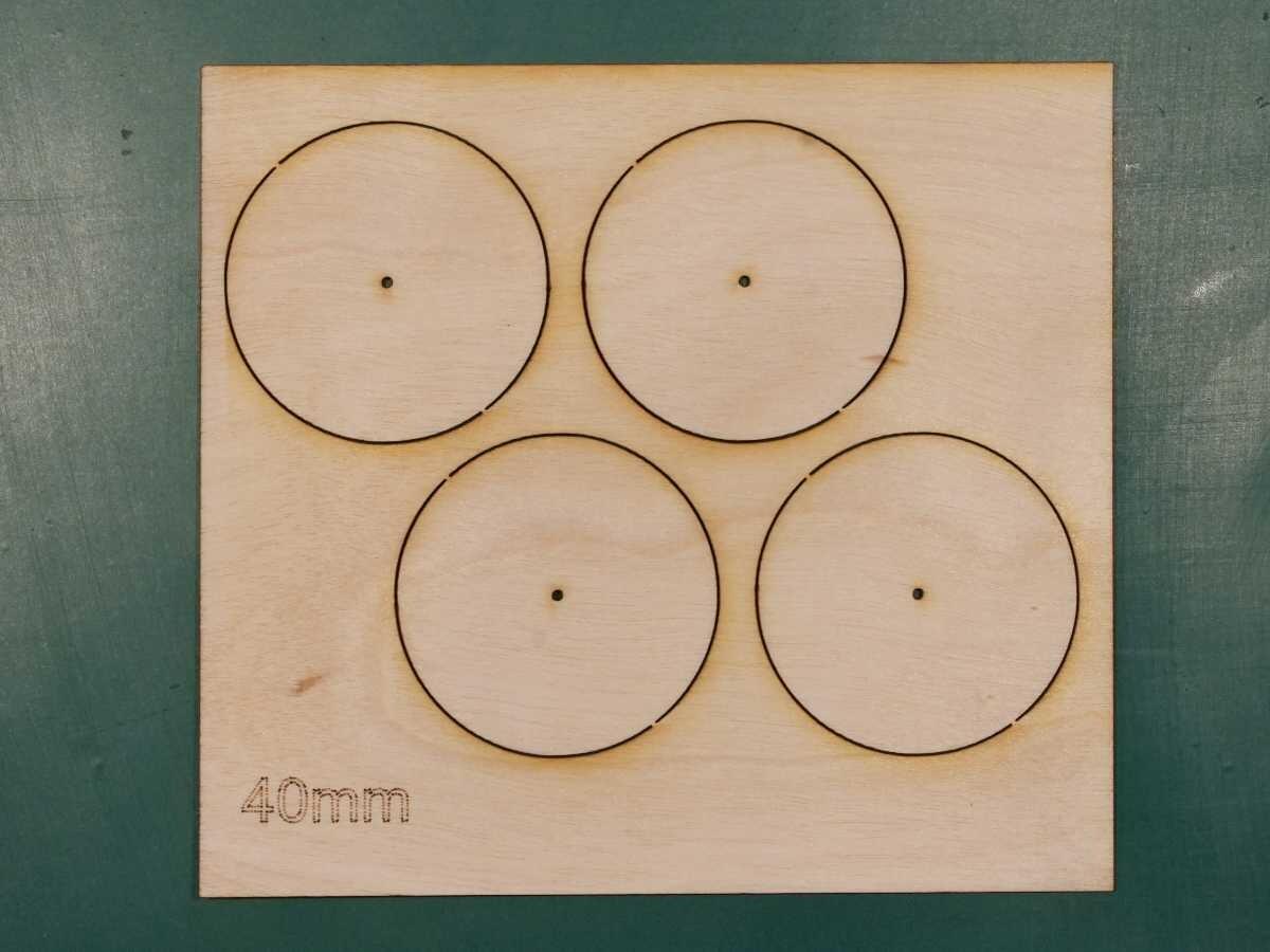 40mm Plywood Wheel Blanks