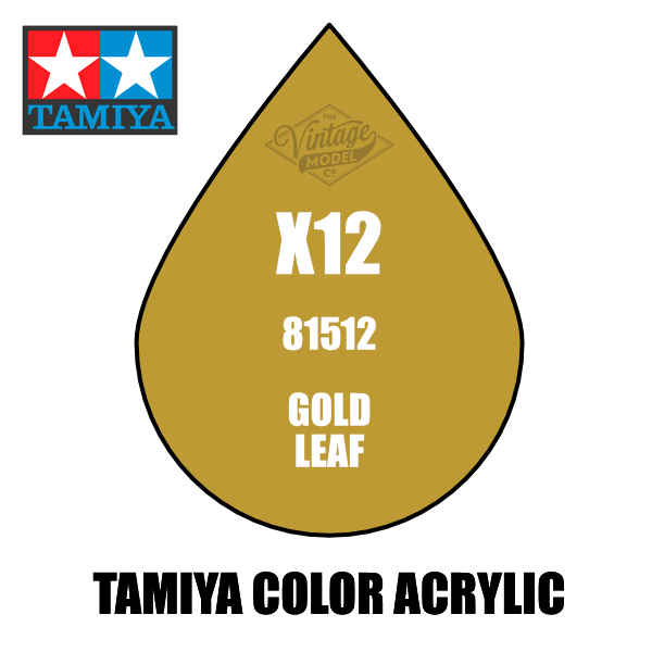 Tamiya Mini X-12 Gold Leaf 10ml Acrylic Paint