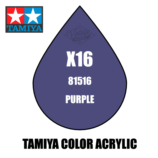 Tamiya Mini X-16 Gloss Purple 10ml Acrylic Paint