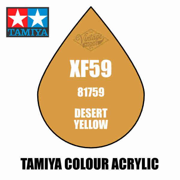 Tamiya Mini XF-59 Flat Desert Yellow 10ml Acrylic Paint