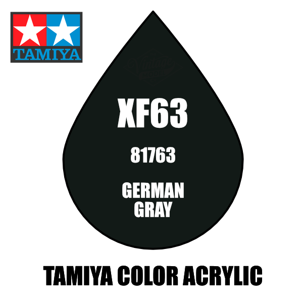 Tamiya Mini XF-63 Flat German Grey 10ml Acrylic Paint