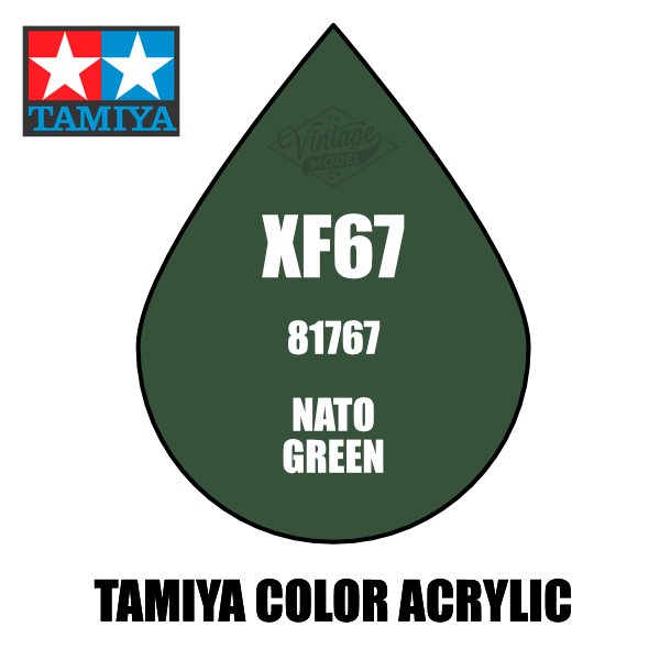 Tamiya Mini XF-67 Flat NATO Green 10ml Acrylic Paint